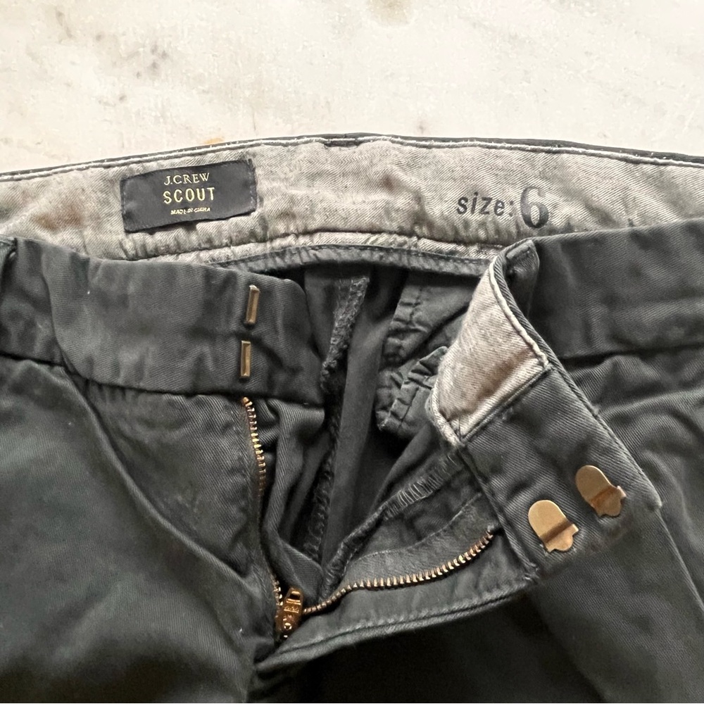 J CREW SCOUT CROPPED NAVY BLUE CHINOS - Picture 4 of 9